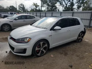 2017 Volkswagen Golf GTI Autobahn with VIN 3VW547AU5HM021131, listed as a Copart auction lot 71445474 with 121,060 mi miles and Salvage Title. Bid and sale history available at carsss.com. Image 1.