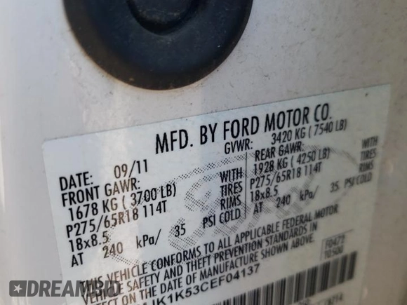 2012 Ford Expedition EL Limited with VIN 1FMJK1K53CEF04137, listed as a Copart auction lot 88176715 with 156,249 mi miles and Salvage Title. Bid and sale history available at carsss.com. Image 13.