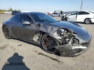 2014 Porsche 911 Carrera S with VIN WP0AB2A92ES121244, listed as a Copart auction lot 79323724 with 36,074 mi miles and Salvage Title. Bid and sale history available at carsss.com. Image 4.