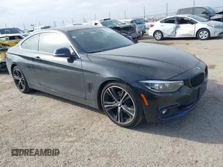 2020 BMW 4 Series 430i with VIN WBA4W3C00LAG91526, listed as a IAAI auction lot 41283679 with 46,597 mi miles. Bid and sale history available at carsss.com. Image 1.