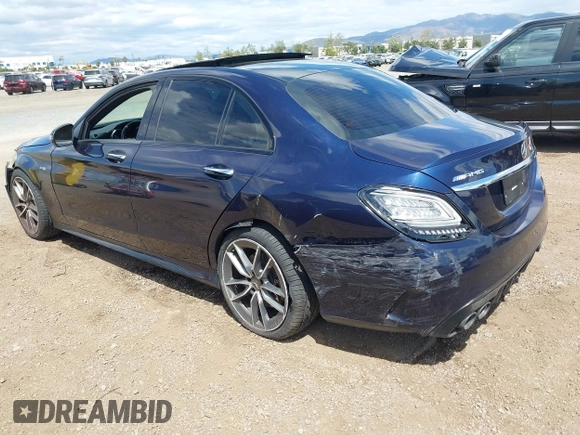 2020 Mercedes-Benz C 43 AMG with VIN 55SWF6EB2LU330233, listed as a IAAI auction lot 42045987 with 84,549 mi miles and . Bid and sale history available at carsss.com. Image 3.