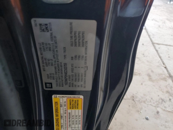 2014 Chevrolet Silverado 1500 Work Truck with VIN 1GCNKPEH4EZ303759, listed as a Copart auction lot 70707014 with 73,613 mi miles and Salvage Title. Bid and sale history available at DreamBid. Image 14.