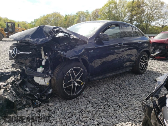 2019 Mercedes-Benz GLE 43 AMG with VIN 4JGED6EB6KA137492, listed as a Copart auction lot 55949455 with Not provided miles and Salvage title. Bid and sale history available at DreamBid. Image 1.
