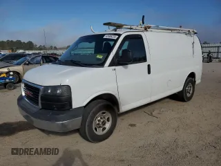 2014 GMC Savana Cargo with VIN 1GTW7FCA3E1904911, listed as a Copart auction lot 42606235 with 154,158 mi miles and Salvage Title. Bid and sale history available at carsss.com. Image 1.