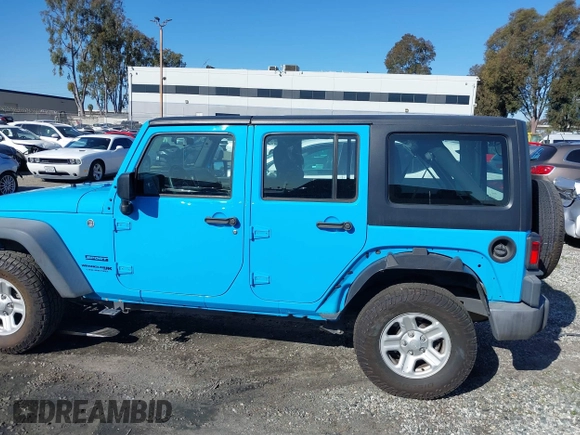 2018 Jeep Wrangler Unlimited Sport with VIN 1C4BJWDG8JL909376, listed as a IAAI auction lot 41632019 with 40,968 mi miles and . Bid and sale history available at DreamBid. Image 14.
