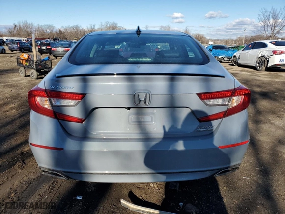 2022 Honda Accord Sedan Sport SE with VIN 1HGCV1F47NA094489, listed as a Copart auction lot 46870905 with 21,554 mi miles and Salvage Title. Bid and sale history available at carsss.com. Image 6.