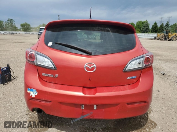 2013 Mazda 3 i Touring with VIN JM1BL1L76D1729182, listed as a Copart auction lot 58154175 with 168,378 mi miles and Salvage title. Bid and sale history available at DreamBid. Image 6.