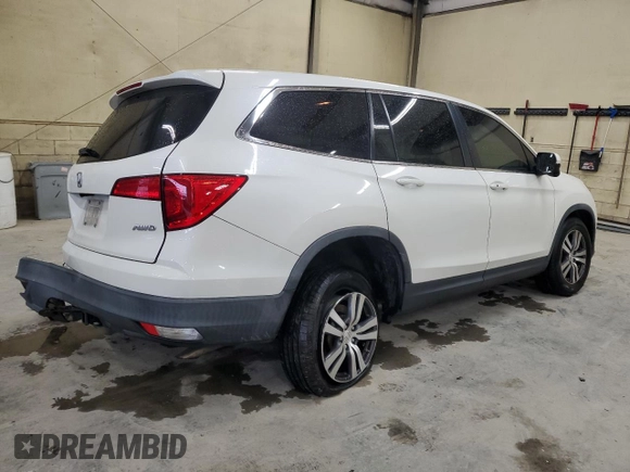 2018 Honda Pilot EX-L with VIN 5FNYF6H62JB043318, listed as a Copart auction lot 57853335 with 57,354 mi miles and Salvage title. Bid and sale history available at DreamBid. Image 3.
