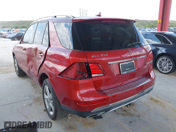 2016 Mercedes-Benz GLE 350 with VIN 4JGDA5JB7GA653209, listed as a IAAI auction lot 42323573 with 66,532 mi miles and . Bid and sale history available at DreamBid. Image 3.