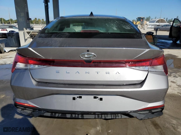 2023 Hyundai Elantra SE with VIN KMHLL4AG0PU445621, listed as a Copart auction lot 83315924 with 18,347 mi miles and Salvage Title. Bid and sale history available at carsss.com. Image 6.