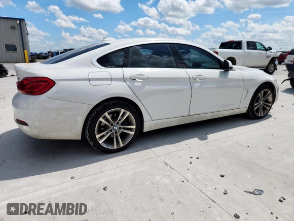 2018 BMW 4 Series 430i xDrive with VIN WBA4J3C57JBG91654, listed as a Copart auction lot 62877135 with 155,583 mi miles and Clean title. Bid and sale history available at DreamBid. Image 3.