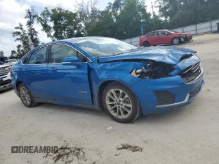 2019 Ford Fusion SEL with VIN 3FA6P0MU6KR139156, listed as a Copart auction lot 52522375 with 148,247 mi miles and Non Repairable. Bid and sale history available at DreamBid. Image 4.