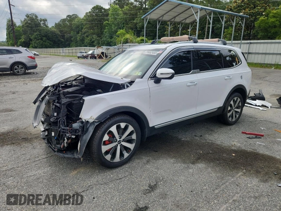 2021 Kia Telluride S with VIN 5XYP6DHC9MG140129, listed as a Copart auction lot 59462455 with 54,919 mi miles and Salvage title. Bid and sale history available at DreamBid. Image 1.