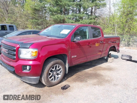 2019 GMC Canyon 4WD All Terrain z VIN 1GTG6FEN1K1290802, wystawiony jako IAAI lot #42150541 z przebiegiem 41 296 mil mil oraz . Historia ofert i sprzedaży dostępna na DreamBid. Obrazek 2.