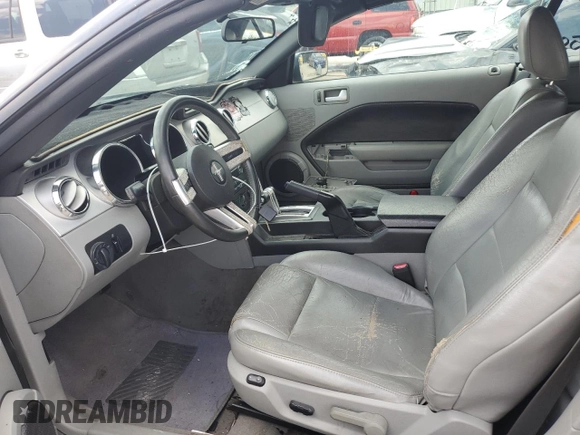 2008 Ford Mustang Deluxe with VIN 1ZVHT84N185180728, listed as a Copart auction lot 56924285 with 93,353 mi miles and Salvage title. Bid and sale history available at DreamBid. Image 7.