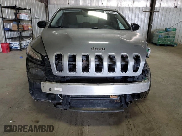2015 Jeep Cherokee Sport with VIN 1C4PJMAB1FW593571, listed as a Copart auction lot 53024905 with 83,299 mi miles and Salvage title. Bid and sale history available at DreamBid. Image 5.