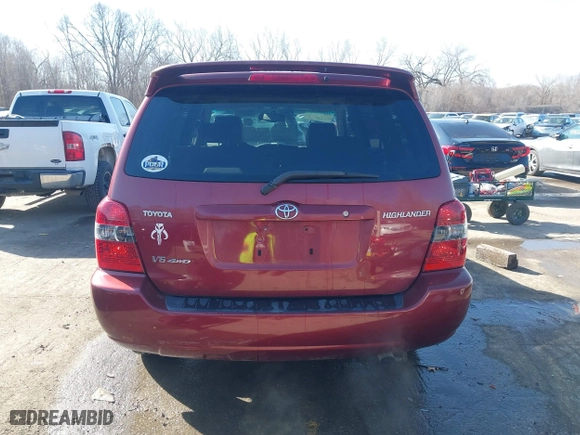 2006 Toyota Highlander w/3rd Row with VIN JTEEP21A160147842, listed as a IAAI auction lot 41692331 with 234,388 mi miles. Bid and sale history available at carsss.com. Image 17.