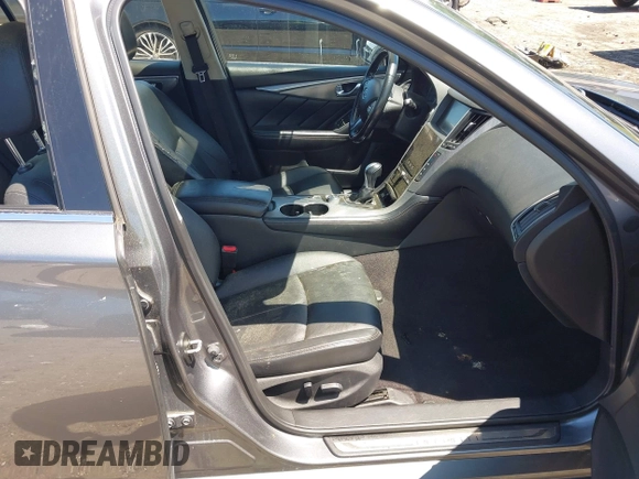 2015 Infiniti Q50 with VIN JN1BV7AP0FM357018, listed as a IAAI auction lot 42326677 with 179,436 mi miles and . Bid and sale history available at DreamBid. Image 5.