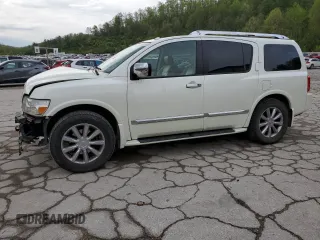 2010 Infiniti QX56 z VIN 5N3ZA0NE8AN908776, wystawiony jako Copart lot #53822065 z przebiegiem 160 801 mil mil oraz Szkoda całkowita • Salvage title. Historia ofert i sprzedaży dostępna na DreamBid. Obrazek 1.