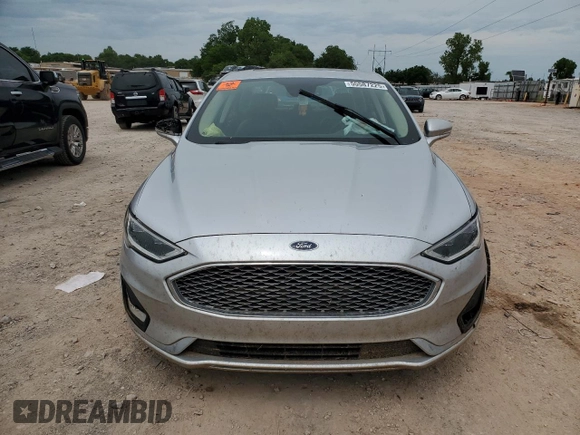2019 Ford Fusion Titanium with VIN 3FA6P0RU7KR141023, listed as a Copart auction lot 55587225 with 120,267 mi miles and Clean title. Bid and sale history available at DreamBid. Image 5.