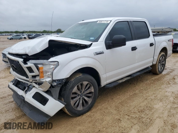 2018 Ford F-150 XL with VIN 1FTEW1CG6JKE91943, listed as a Copart auction lot 50971715 with 109,870 mi miles and Salvage Title. Bid and sale history available at carsss.com. Image 1.