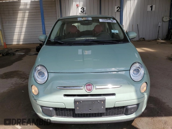 2017 FIAT 500 Pop with VIN 3C3CFFKRXHT548035, listed as a Copart auction lot 60528075 with 92,427 mi miles and Clean title. Bid and sale history available at DreamBid. Image 5.