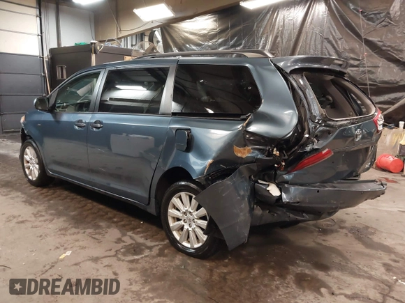 2017 Toyota Sienna XLE with VIN 5TDDZ3DC5HS164964, listed as a IAAI auction lot 41516182 with 62,287 mi miles and . Bid and sale history available at DreamBid. Image 3.