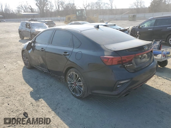 2021 Kia Forte GT with VIN 3KPF44AC9ME274440, listed as a Copart auction lot 46669615 with 73,572 mi miles and Salvage Title. Bid and sale history available at carsss.com. Image 2.