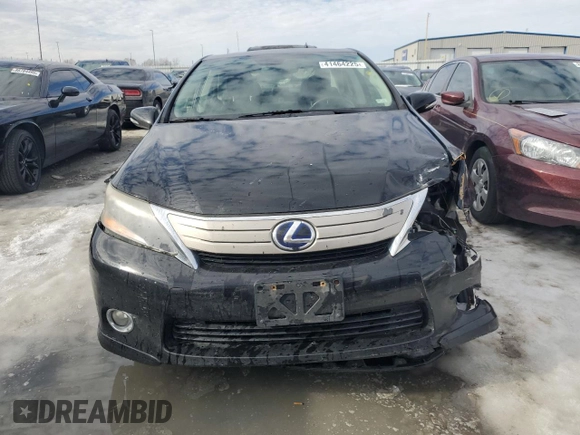 2010 Lexus HS 250h with VIN JTHBB1BA8A2021133, listed as a Copart auction lot 41464225 with 180,810 mi miles and Salvage Title. Bid and sale history available at DreamBid. Image 5.
