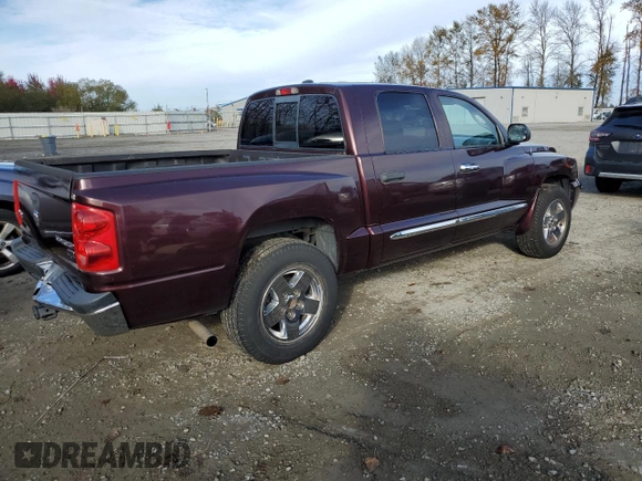 2005 Dodge Dakota Laramie with VIN 1D7HW58NX5S248188, listed as a Copart auction lot 75443734 with 209,716 mi miles and Salvage Title. Bid and sale history available at DreamBid. Image 3.