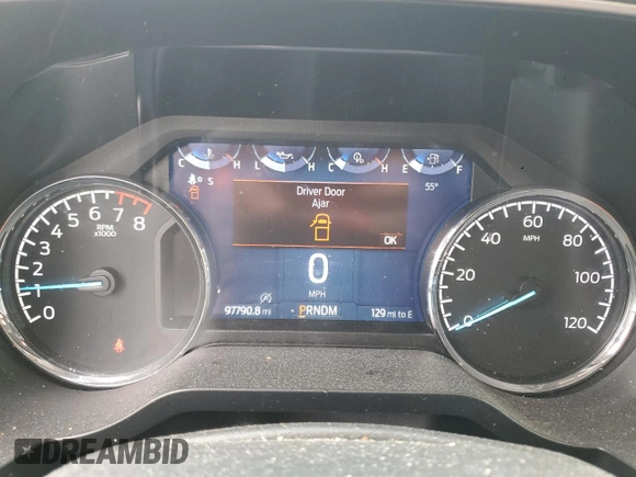 2021 Ford F-150 XL with VIN 1FTFW1E57MFA70391, listed as a Copart auction lot 50813215 with 97,790 mi miles and Salvage Title. Bid and sale history available at carsss.com. Image 9.