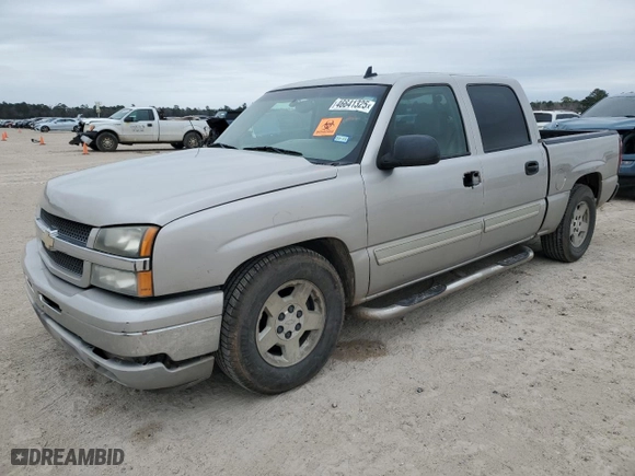 2006 Chevrolet Silverado 1500 LT1 with VIN 2GCEC13TX61119356, listed as a Copart auction lot 46641325 with 0 mi miles and Clean Title. Bid and sale history available at carsss.com. Image 1.