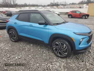 2025 Chevrolet TrailBlazer RS with VIN KL79MTSL9SB024984, listed as a Copart auction lot 84863484 with 1,488 mi miles and Salvage Title. Bid and sale history available at carsss.com. Image 4.