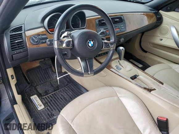 2007 BMW Z4 3.0i with VIN 4USBU33517LW70648, listed as a Copart auction lot 80482794 with 89,985 mi miles and Clean Title. Bid and sale history available at carsss.com. Image 8.