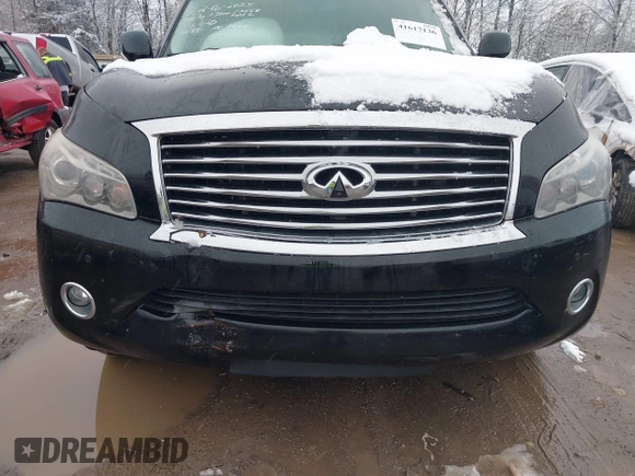 2011 Infiniti QX56 7-passenger with VIN JN8AZ2NF5B9504016, listed as a IAAI auction lot 41617136 with 210,584 mi miles and . Bid and sale history available at DreamBid. Image 6.