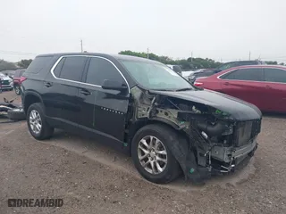 2020 Chevrolet Traverse LS with VIN 1GNERFKW9LJ210652, listed as a IAAI auction lot 41650727 with 71,149 mi miles. Bid and sale history available at carsss.com. Image 1.