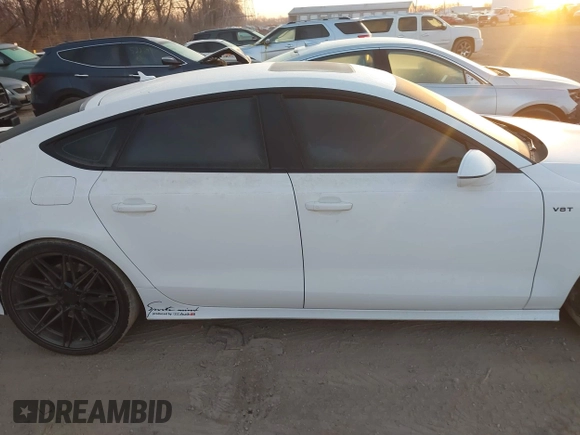 2014 Audi S7 Prestige with VIN WAUW2AFC1EN039425, listed as a IAAI auction lot 41803621 with 73,819 mi miles. Bid and sale history available at carsss.com. Image 13.