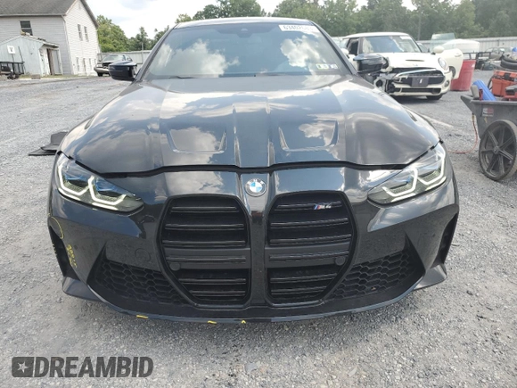 2021 BMW M4 with VIN WBS53AZ01MCG85633, listed as a Copart auction lot 63402683 with 15,802 mi miles. Bid and sale history available at carsss.com. Image 5.