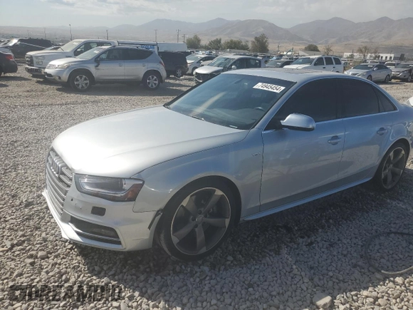 2013 Audi S4 Premium Plus with VIN WAUBGAFL4DA087684, listed as a Copart auction lot 74945454 with 120,491 mi miles and Salvage Title. Bid and sale history available at carsss.com. Image 1.