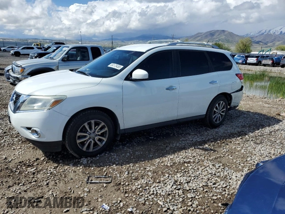 2015 Nissan Pathfinder SV with VIN 5N1AR2MM2FC706716, listed as a Copart auction lot 54173455 with 178,725 mi miles and Salvage title. Bid and sale history available at DreamBid. Image 1.