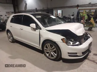 2017 Volkswagen Golf S with VIN 3VW217AU1HM040979, listed as a IAAI auction lot 41137497 with 37,400 mi miles and . Bid and sale history available at DreamBid. Image 1.