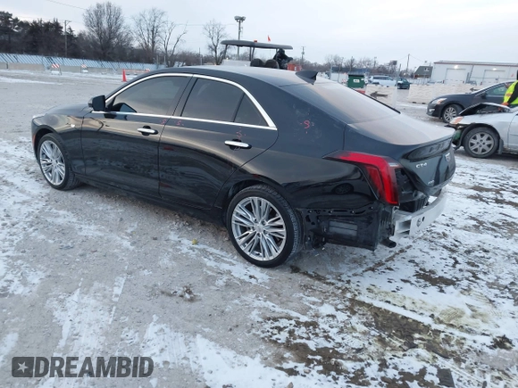 2023 Cadillac CT4 Premium Luxury with VIN 1G6DF5RK1P0108920, listed as a IAAI auction lot 41412309 with 14,113 mi miles and . Bid and sale history available at DreamBid. Image 3.