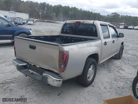 2005 Chevrolet Colorado 1SC LS Z85 with VIN 1GCCS136158126387, listed as a IAAI auction lot 41842613 with 320,680 mi miles. Bid and sale history available at carsss.com. Image 4.