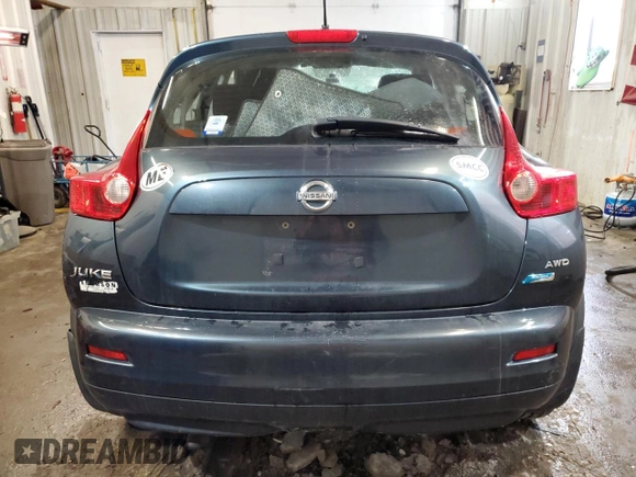 2014 Nissan Juke S with VIN JN8AF5MVXET480872, listed as a Copart auction lot 45961815 with 121,154 mi miles and Salvage Title. Bid and sale history available at carsss.com. Image 6.