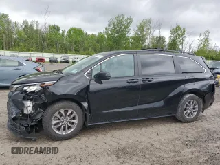 2023 Toyota Sienna LE z VIN 5TDKRKECXPS152937, wystawiony jako Copart lot #58383025 z przebiegiem 48 265 mil mil oraz Szkoda całkowita • Salvage title. Historia ofert i sprzedaży dostępna na DreamBid. Obrazek 1.