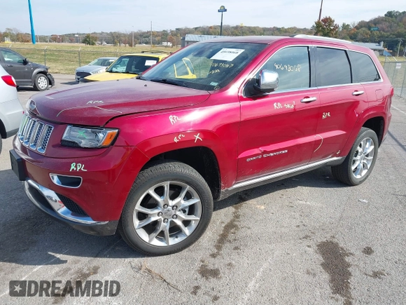 2014 Jeep Grand Cherokee Summit with VIN 1C4RJFJG6EC328516, listed as a IAAI auction lot 40698068 with 195,798 mi miles and . Bid and sale history available at DreamBid. Image 2.