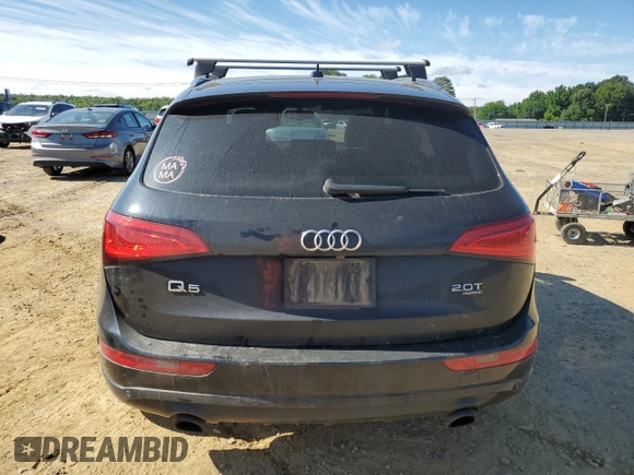 2013 Audi Q5 Premium Plus with VIN WA1LFAFP9DA033093, listed as a Copart auction lot 58893375 with 199,844 mi miles and Clean title. Bid and sale history available at DreamBid. Image 6.