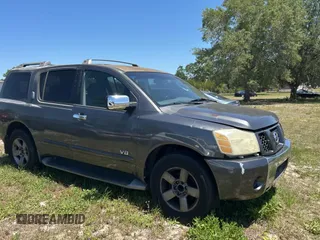 2005 Nissan Armada LE z VIN 5N1AA08A45N703735, wystawiony jako Copart lot #53723355 z przebiegiem 242 012 mil mil oraz Czysty tytuł • Clean title. Historia ofert i sprzedaży dostępna na DreamBid. Obrazek 1.