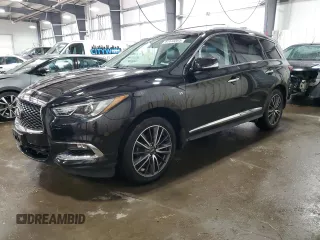 2017 Infiniti QX60 with VIN 5N1DL0MM3HC504988, listed as a Copart auction lot 87418564 with 127,047 mi miles and Salvage Title. Bid and sale history available at DreamBid. Image 1.