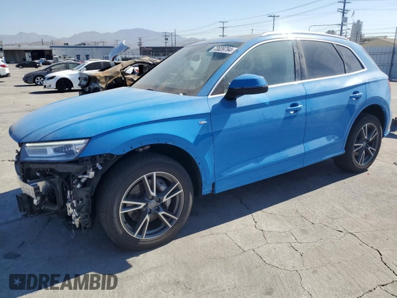 2020 Audi Q5 Premium with VIN WA1G2AFY9L2048790, listed as a Copart auction lot 73029794 with 17,580 mi miles and Salvage Title. Bid and sale history available at carsss.com. Image 1.
